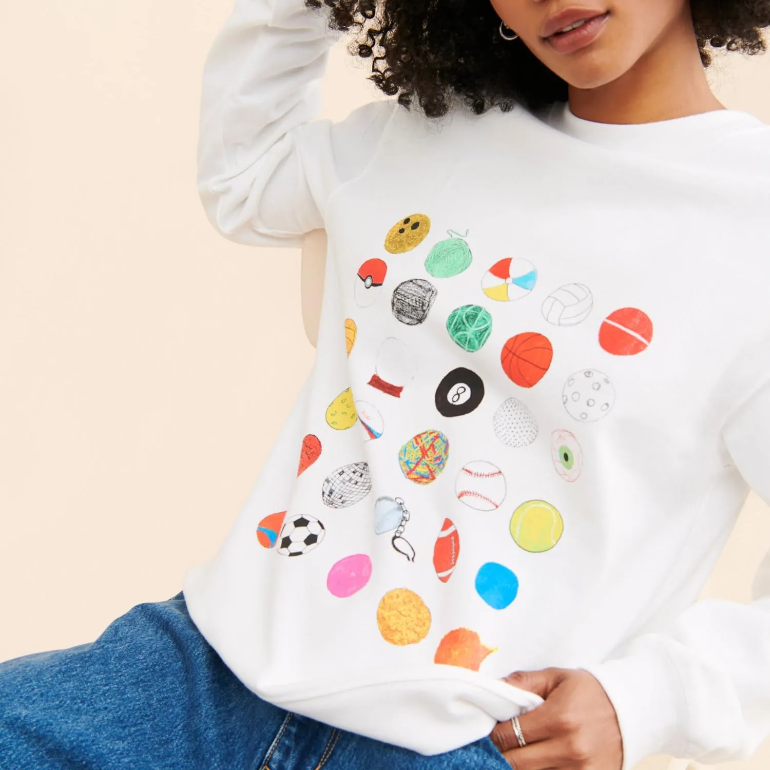 DSORVICD Women Cute Graphic Sweatshirt Y2k Oversized Long Sleeve Pullover Casual Loose Fit Hoodies Teen Girls Streetwear