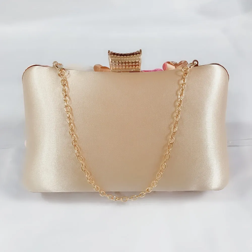 Fashion Sequined Flower Diamond Banquet Bag