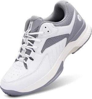 FitVille Mens Wide Pickleball Shoes All Court Tennis Shoes with Arch Support for Plantar Fasciitis