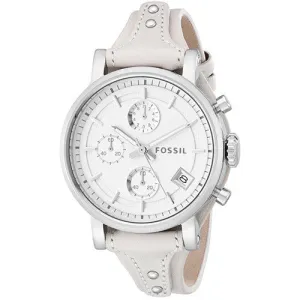 Fossil Women's ES3811 Original Boyfriend Analog Display Analog Quartz White Watch