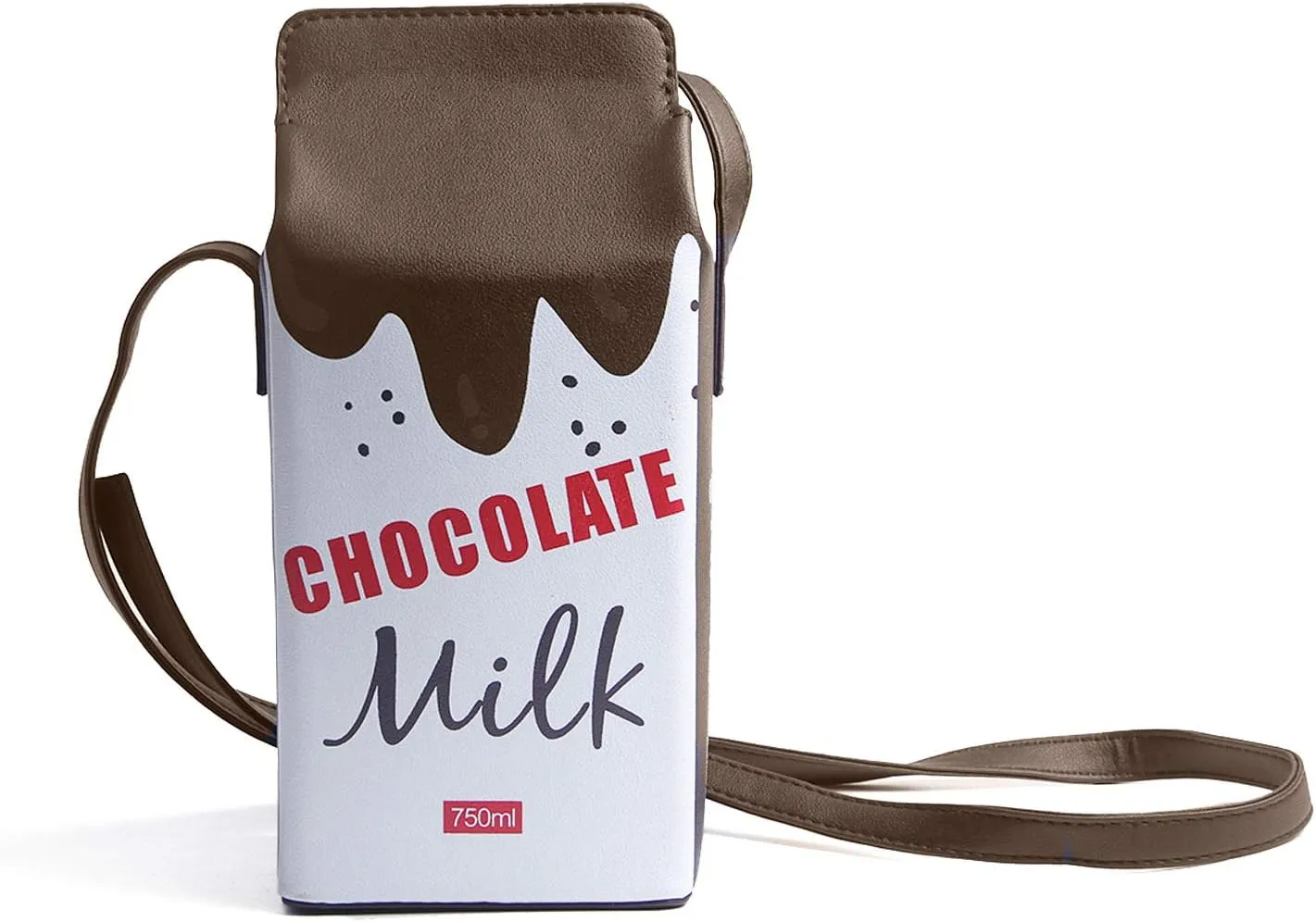 Fruits Banana Strawberry Milk Box Cross Body Purse Bag Women Phone Wallet Shoulder Bags