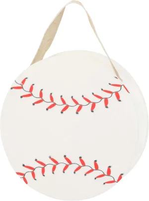 Fun Costumes Baseball Trick or Treat Candy Bucket for Halloween - Baseball Costume Accessory for Kids - Sports Themed Treat Bag, White (Standard)