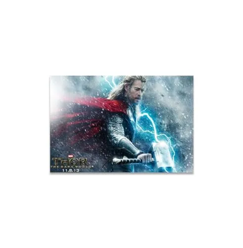 GADGETS WRAP Canvas Gallery Wrap Framed for Home Office Studio Living Room Decoration (11x9inch) - Thor 2