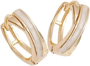 Gold Drop Earrings for Women Small Hoop Earrings Minimalist Geometric Fashion Jewelry for Daily Wear