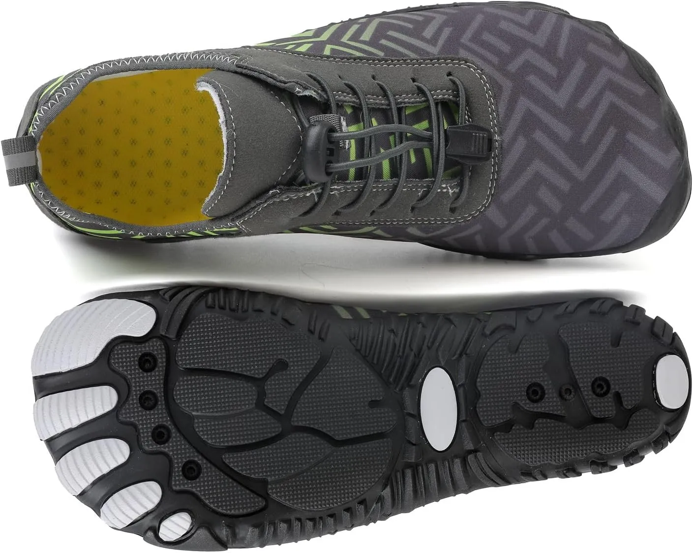 Grounded Footwear for Women Hike Barefoot Shoes Wide Toe Box Zero Drop Summer Beach Shoes Casual Comfortable Walking Shoe Non Slip Neuropathy Socks for Women Lightweight Breathable Sneakers 2025