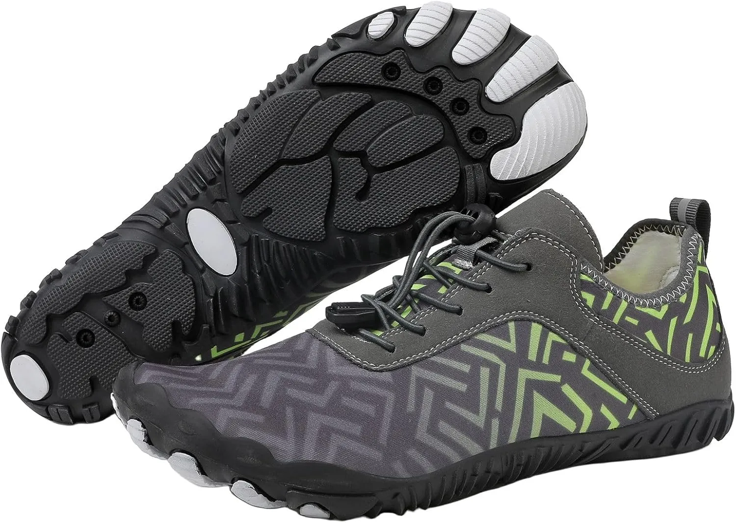 Grounded Footwear for Women Hike Barefoot Shoes Wide Toe Box Zero Drop Summer Beach Shoes Casual Comfortable Walking Shoe Non Slip Neuropathy Socks for Women Lightweight Breathable Sneakers 2025
