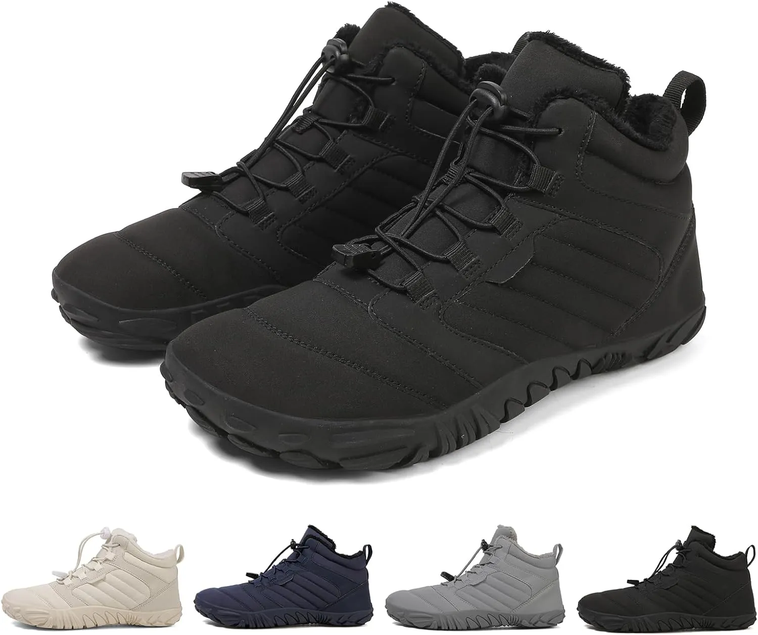 Grounded Winter Footwear for Women, Hike Winter Footwear Barefoot Women Men, Barefoot Shoes Waterproof Wide Toe Box Boots