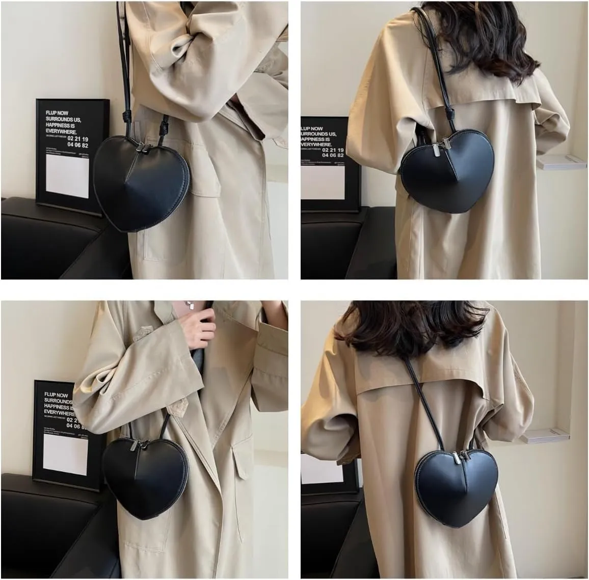 Handbags for Women Cute Heart Purse Crossbody Hobo Shoulder Bags Top-Handle Bag Designer