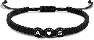 Initial Bracelets for Women Men's Bracelets Gifts for Girlfriend Boyfriend Letter Bracelets I Love You Gifts for Her Him Best Friend Birthday Gift Christmas Jewelry