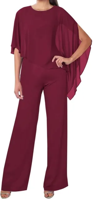 JAEDEN Mother of The Bride Pantsuits Chiffon - Long Jumpsuits Formal Evening Gowns