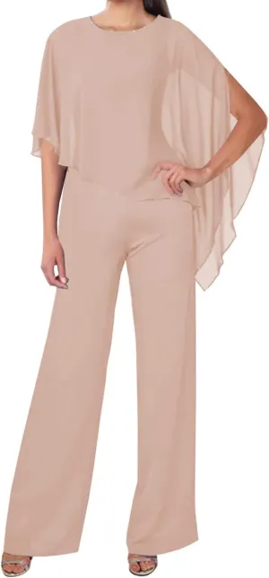 JAEDEN Mother of The Bride Pantsuits Chiffon - Long Jumpsuits Formal Evening Gowns
