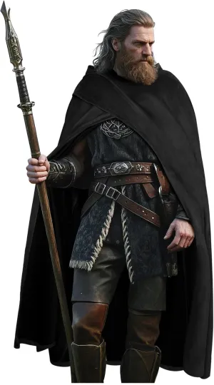 Joukavor Medieval Cloak with Hood Renaissance Cape Halloween Hobbit Costume