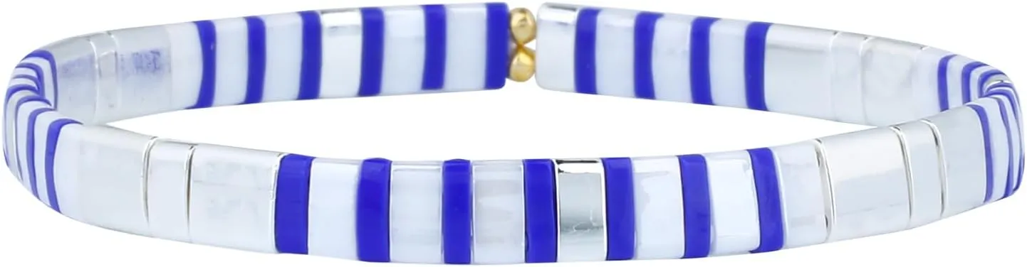 KELITCH Ethnic Tila Beaded Bracelets Handmade Friendship Stretch Bracelets Women Beach Bracelets - 10I