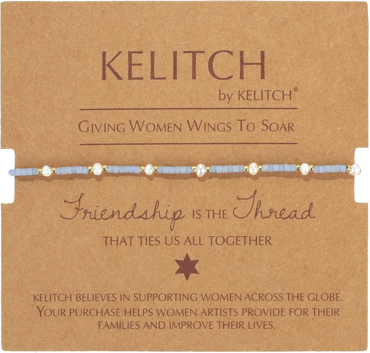 KELITCH New Womens Pearl Friendship Bracelets Shell Miyuki Beads Strand Bracelets Pearl Charm Bracelets