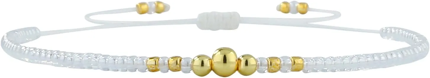 KELITCH Rainbow Strand Bracelets Stackable Miyuki Bead Bracelets Women Friendship Bracelets Bohemian Jewelry