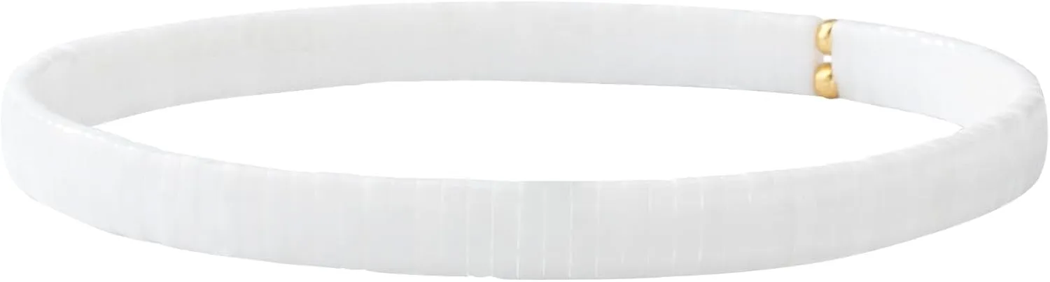 KELITCH Stretch Bracelets Miyuki Tila Beads Bracelets Colorful Friendship Bracelets for Women (12M)