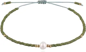 KELITCH Women Pearl Bracelets Handmade Friendship Bracelets Pearl Miyuki Beaded Strand Bracelets