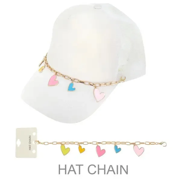Kenze Panne Valentines Themed Heart Handbag Charm Or Trucker Hat Chain