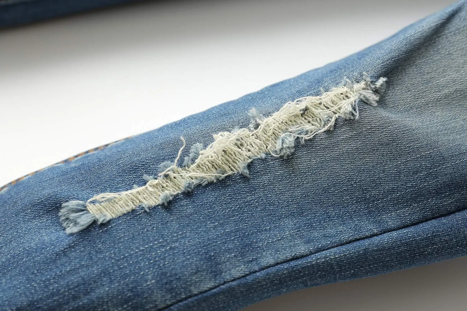 KIDSCOOL SPACE Baby Girl Boy Jeans,Elastic Band Inside with D-Rings Ripped Denim Pants