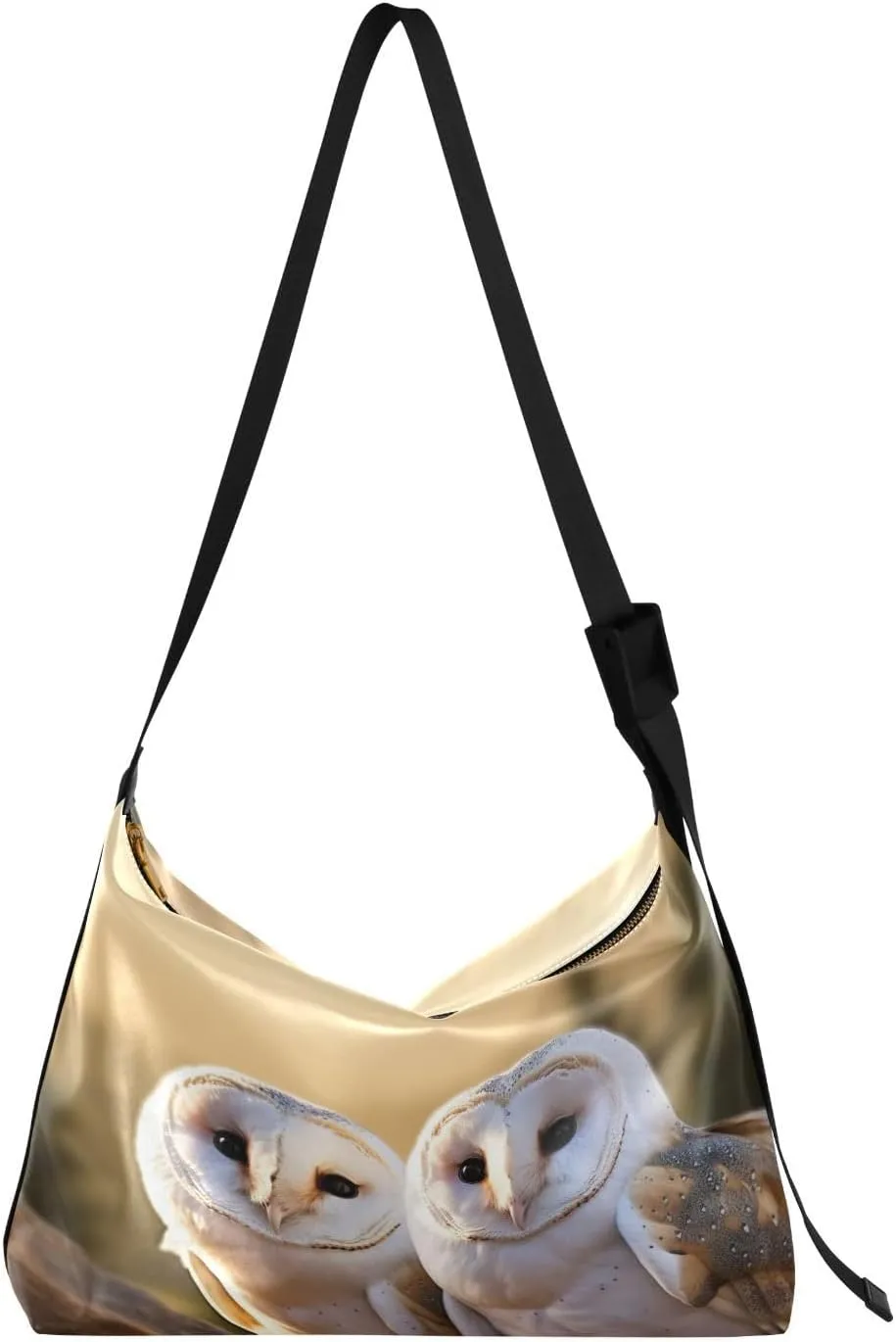 Kigai Barn Owls Crossbody Bag Hobo Handbag Purse Fashion PU Leather Shoulder Bags for Women