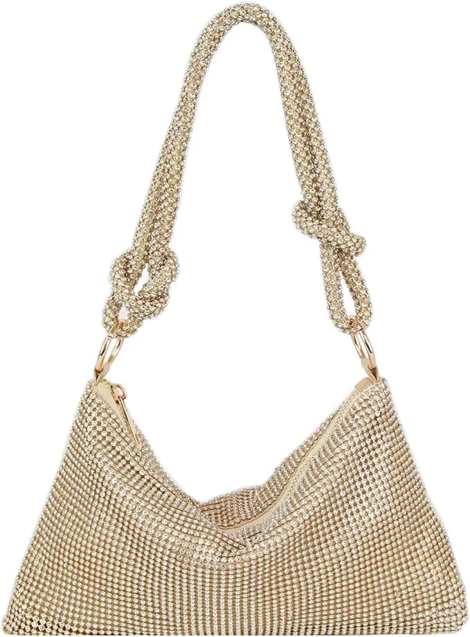 Le Miel Wedding Clutch Evening Bag with Rhinestone Accents Sparkling Moments for Women