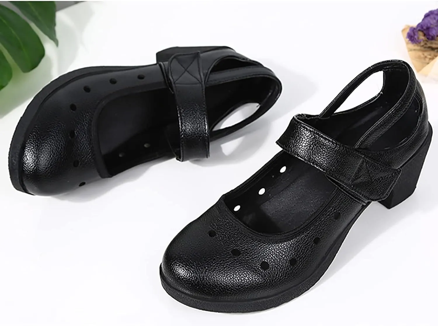 Leather Dance Jazz Shoes Soft Soled Dance Shoes Jazz Shoe Suitable for Women for Social Dancer Beginner Ballroom Dancing Sandals