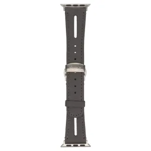 LEATHER HYBRID BAND D BUCKLE for Apple Watch / GRAY