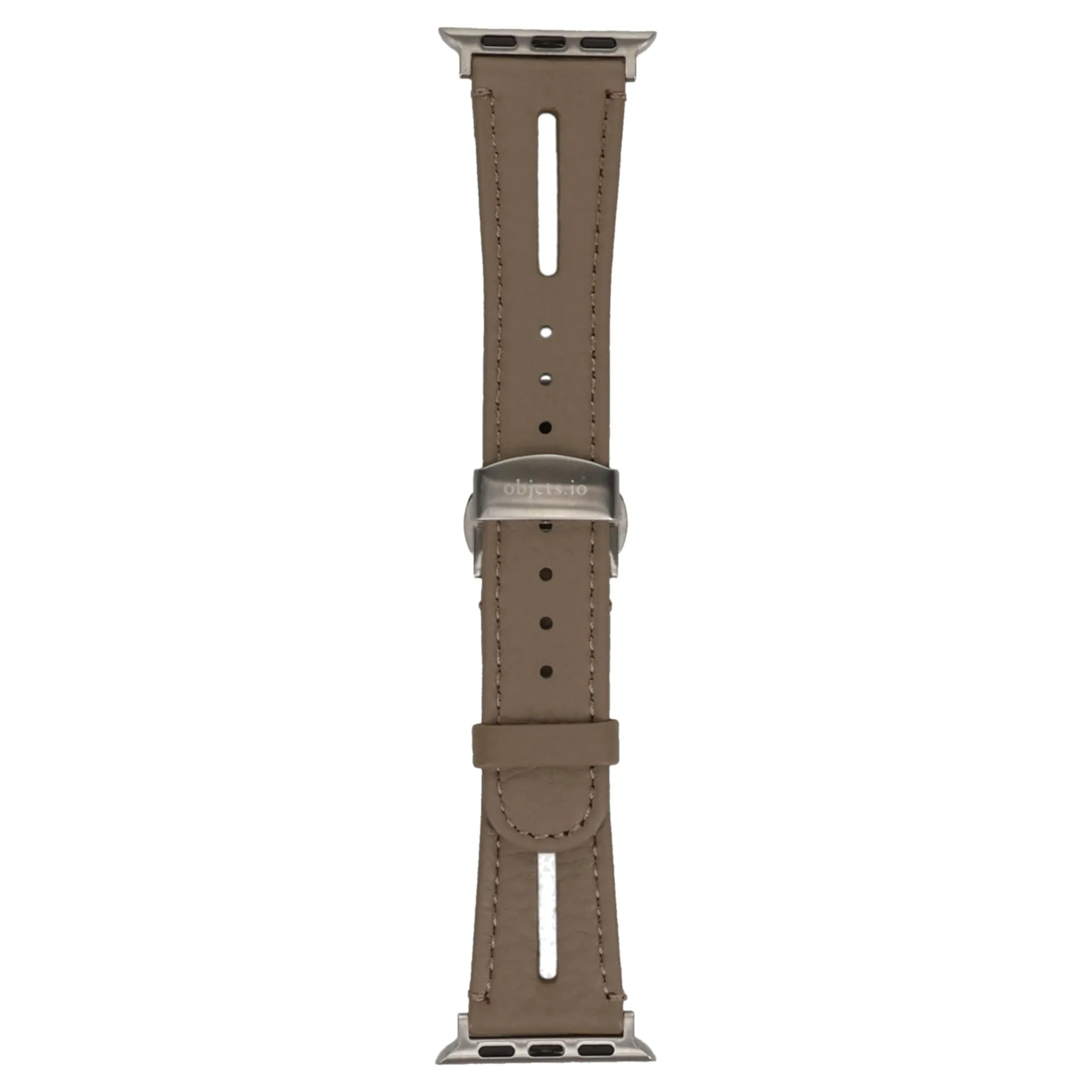 LEATHER HYBRID BAND D BUCKLE for Apple Watch / TAUPE
