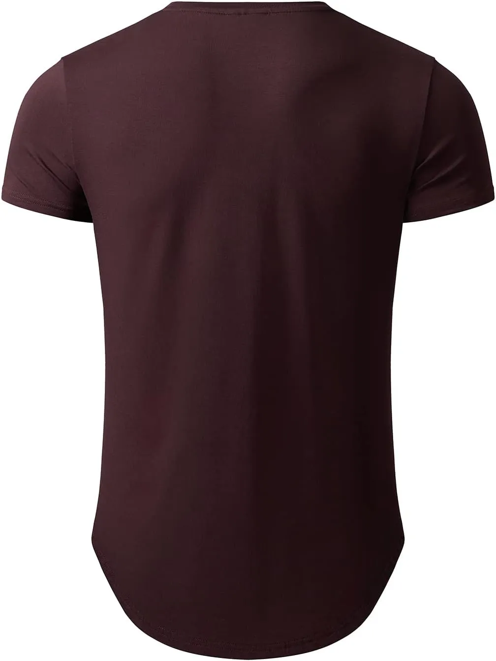 LETAOTAO Long Shirts for Men Hip Hop Shirts Longline Tie Dye Shirts Hipster Gym T Shirts Scallop Tee(Regular&Big and Tall)