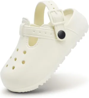 Lightweight Kids Clogs Garden Shoes Boys Girls Soft and Breathable Slide Sandals Toddler Adjustable Strap Beach Pool Slippers