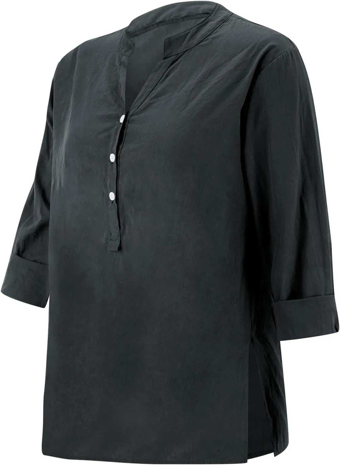 Linen Tops for Women 2025 Summer Button Down V Neck Shirts Casual Short Sleeve Loose T-Shirt Cotton Linen Blouse Tees