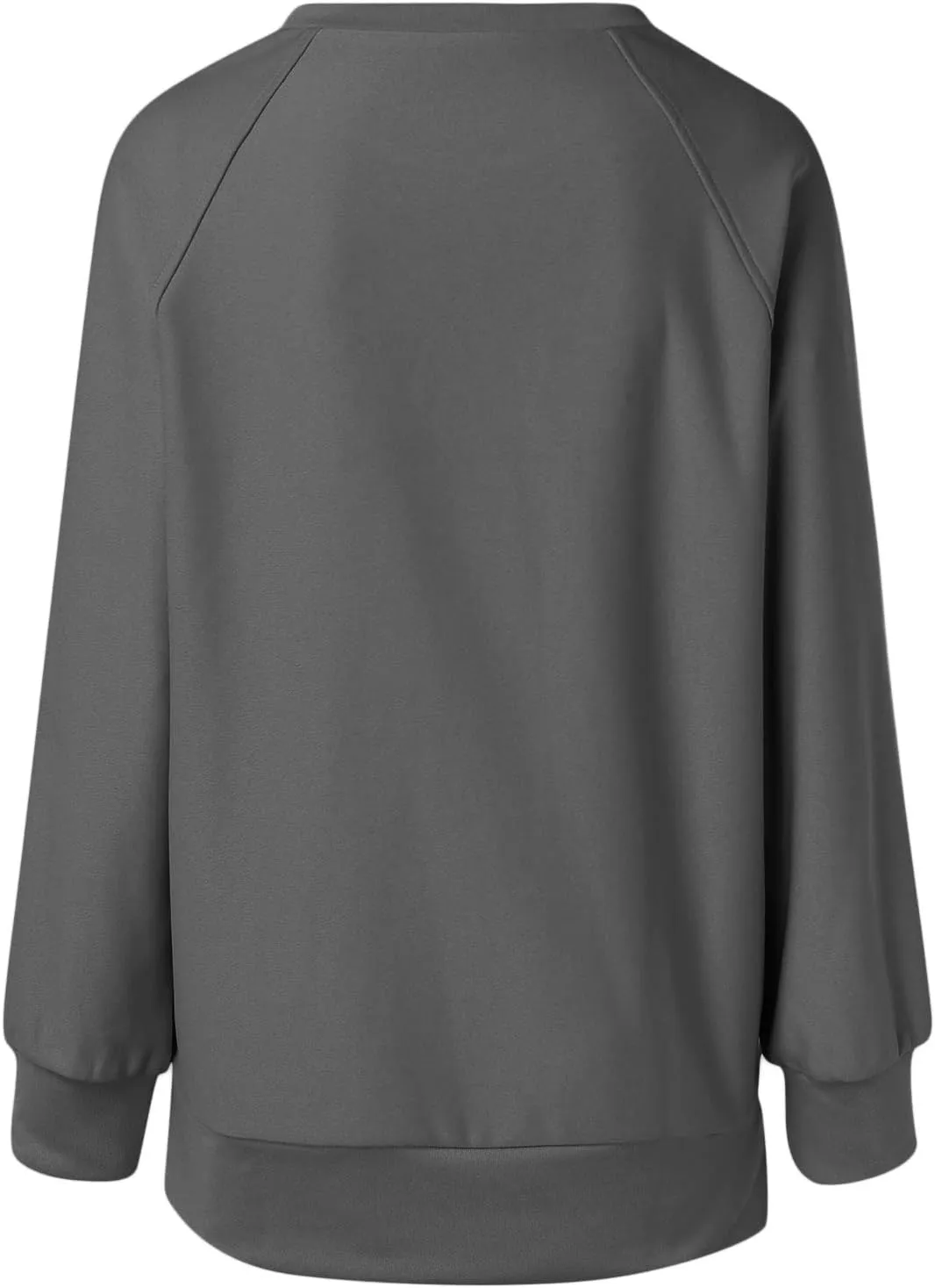 Long Sleeve Shirts for Women Oversized Sweatshirt Crewneck Tunic Pollover Shirts Side Zipper Hoodie Sweater 2024 Fall Clothes