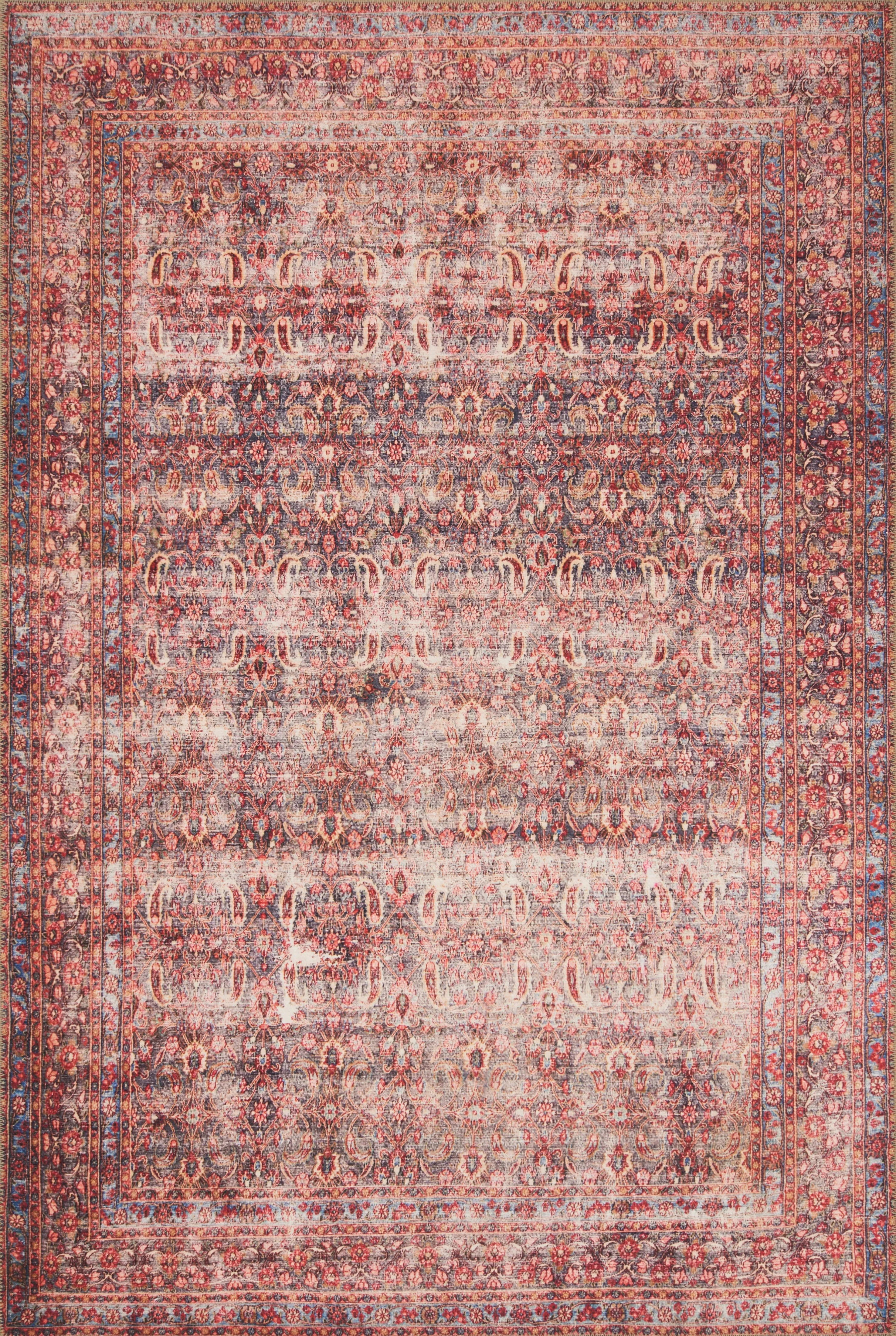 Loren Rug in Eggplant & Crimson