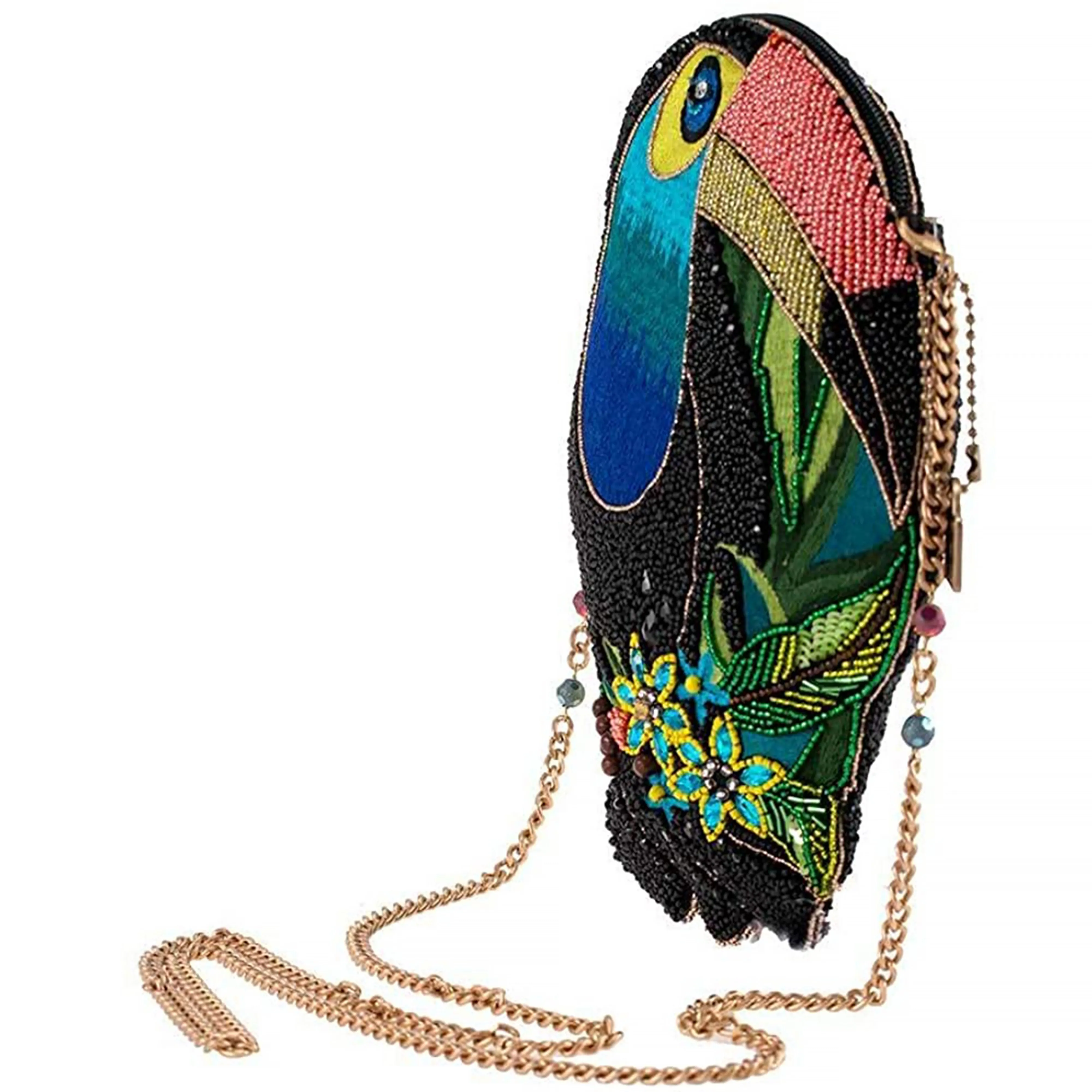 Mary Frances Bill Me Beaded Crossbody Toucan Handbag NWT