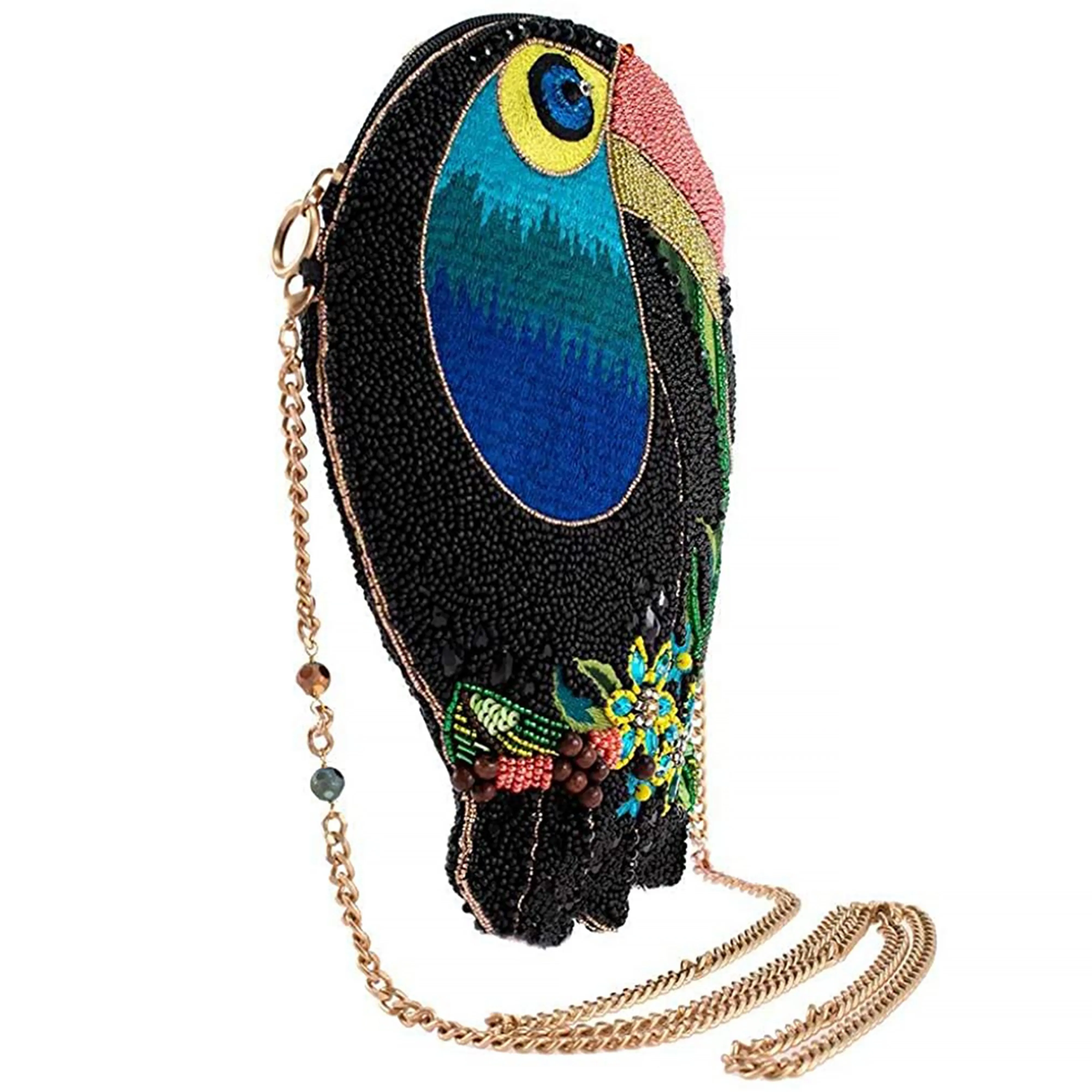 Mary Frances Bill Me Beaded Crossbody Toucan Handbag NWT
