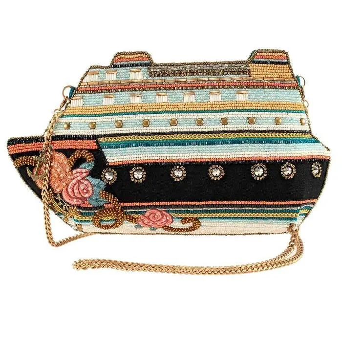 Mary Frances Cruise Control Beaded Cruise Ship Crossbody Handbag