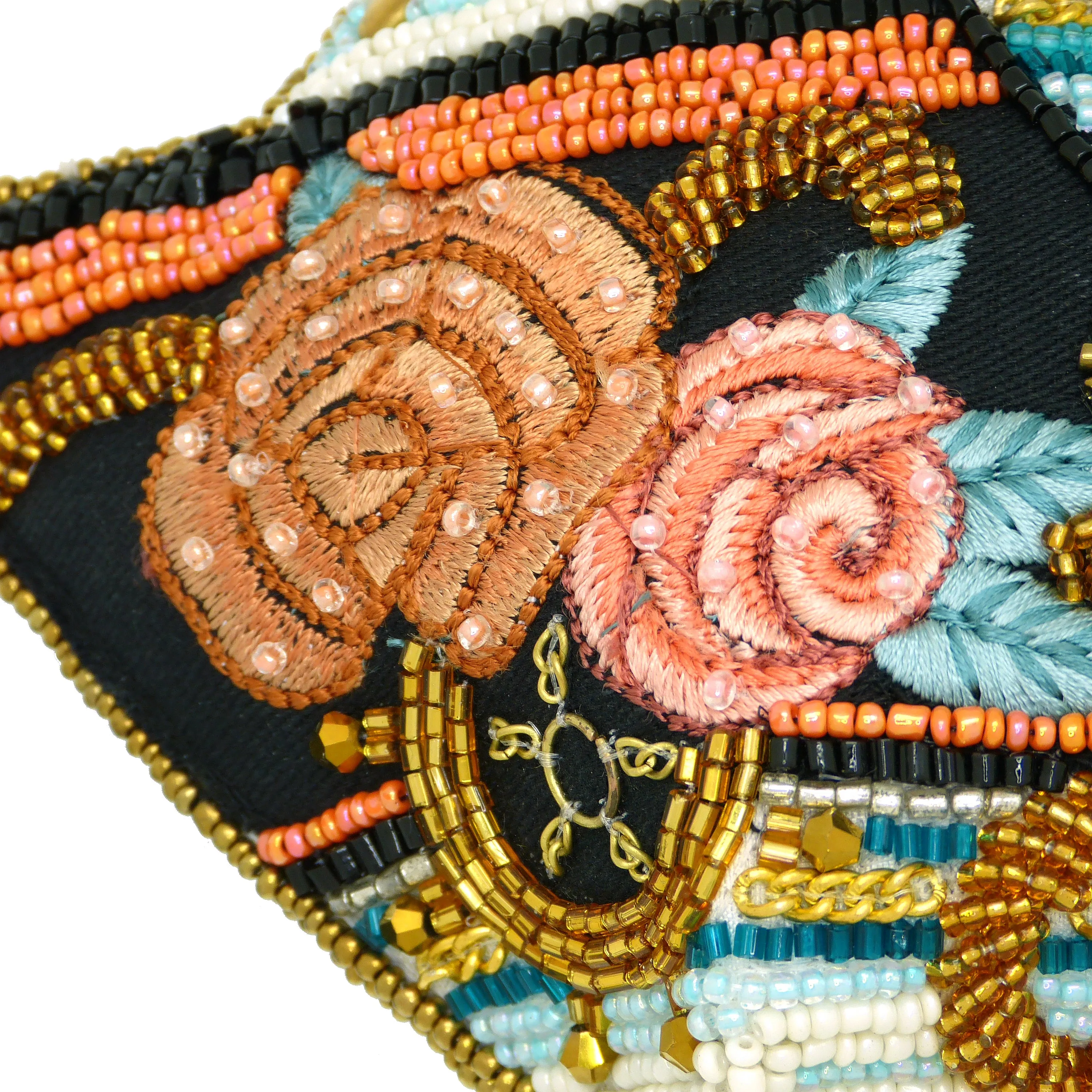 Mary Frances Cruise Control Beaded Cruise Ship Crossbody Handbag