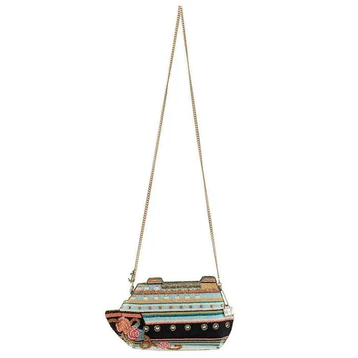 Mary Frances Cruise Control Beaded Cruise Ship Crossbody Handbag