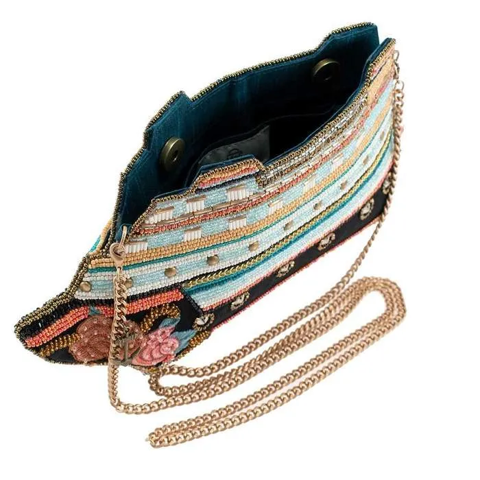 Mary Frances Cruise Control Beaded Cruise Ship Crossbody Handbag