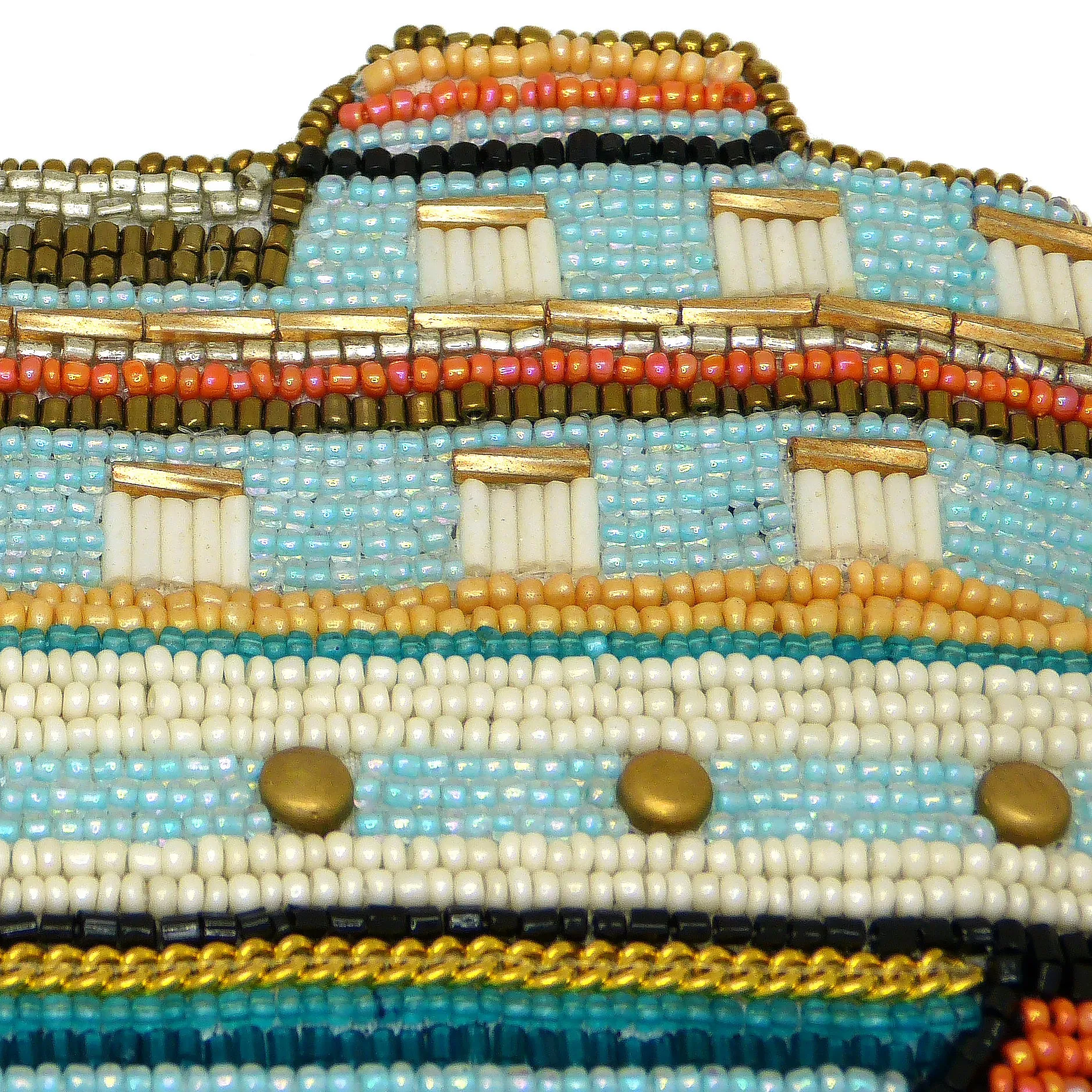 Mary Frances Cruise Control Beaded Cruise Ship Crossbody Handbag