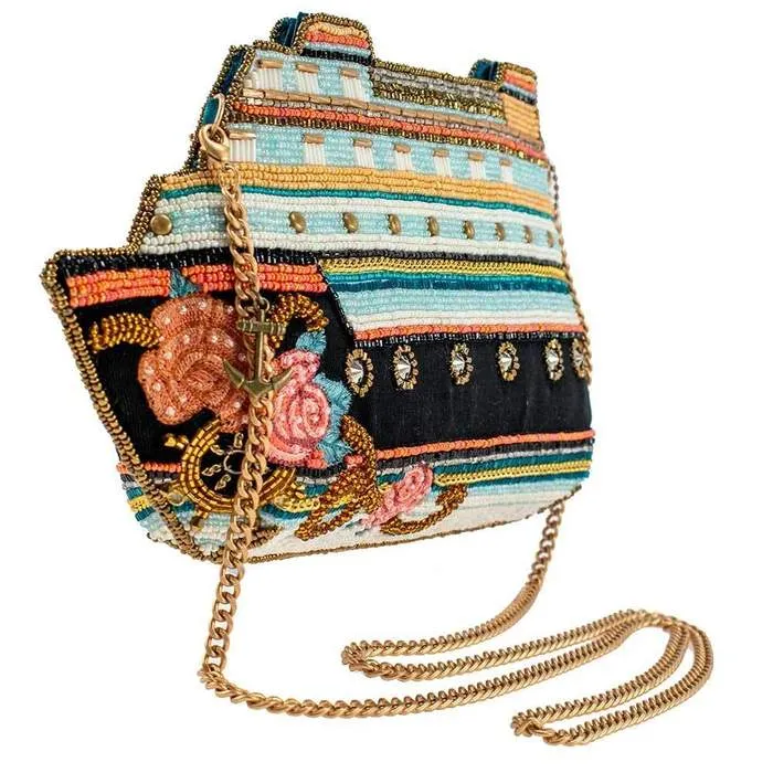 Mary Frances Cruise Control Beaded Cruise Ship Crossbody Handbag