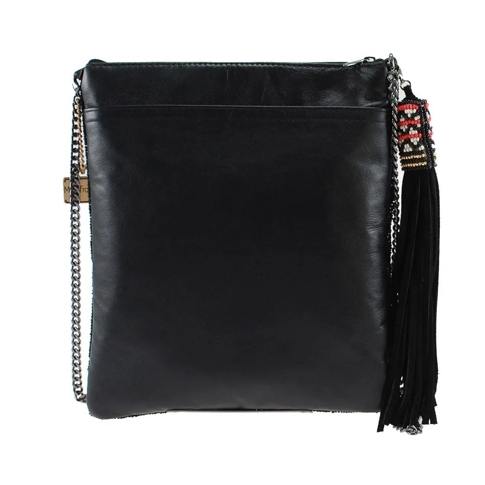 Mary Frances Hoofing It Beaded Horse Cross body Handbag Equine