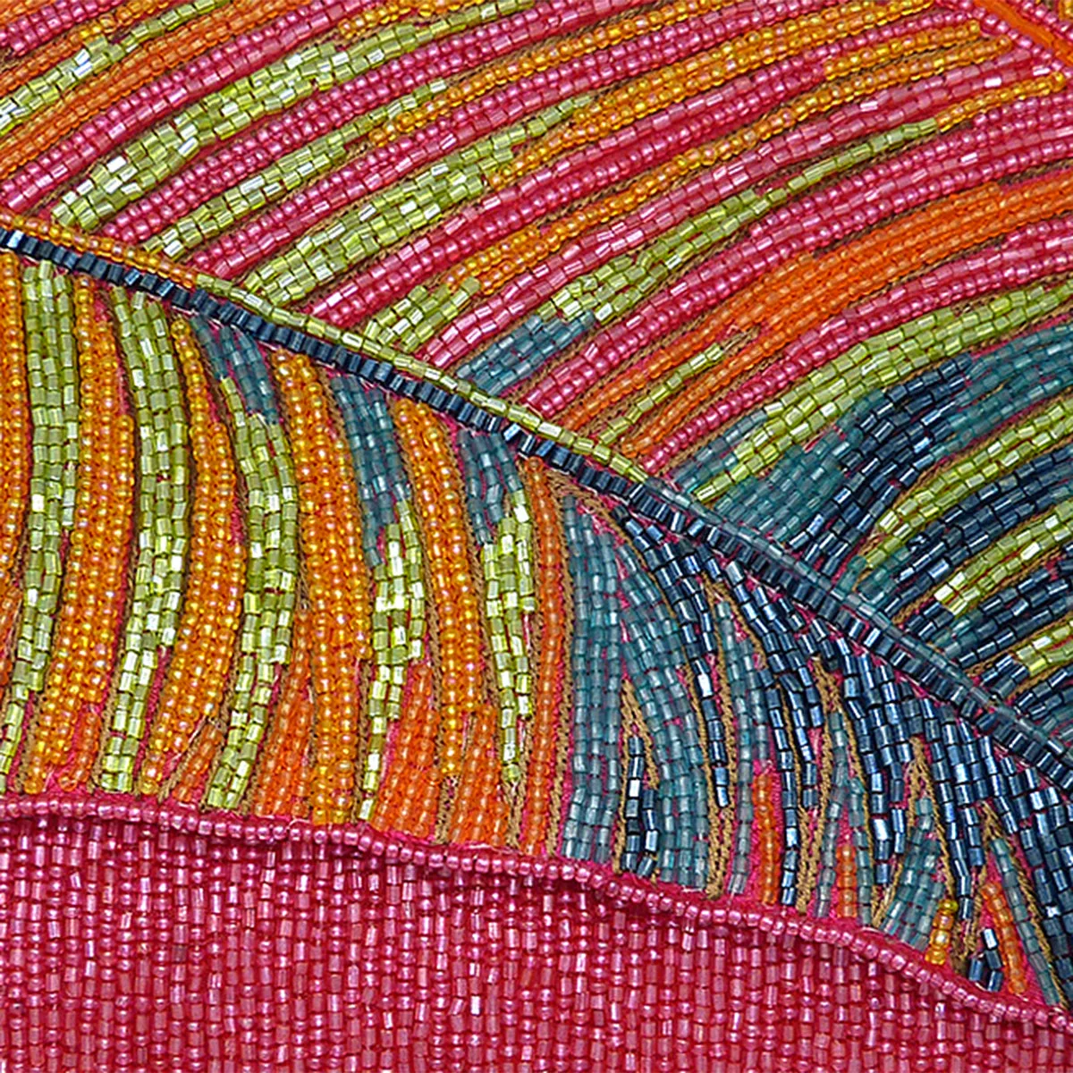 Mary Frances Hot Tropics Beaded Tropical Crossbody Clutch Handbag