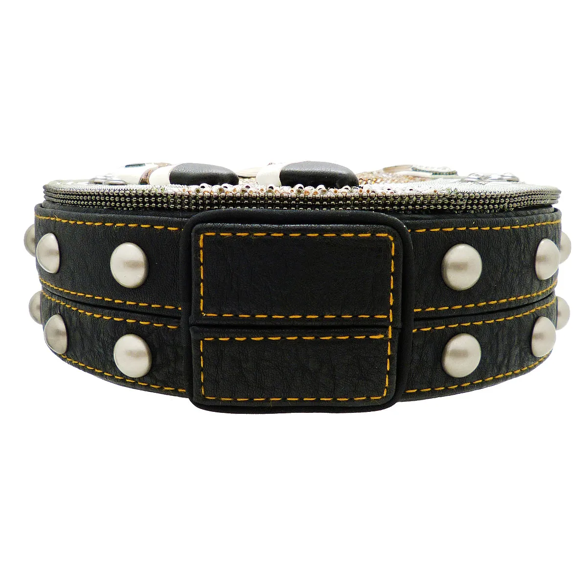Mary Frances Mane Stay Embellished Horse Top Handle Bag Riding Equestrian 17-356