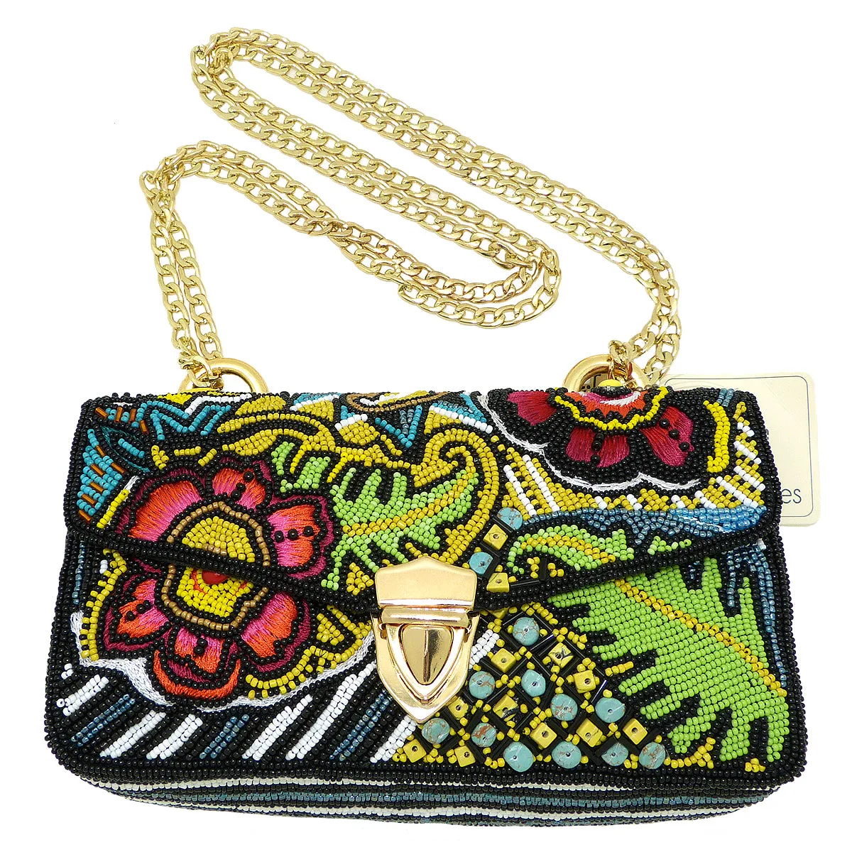 Mary Frances Play Time Beaded Convertible Cross body Shoulder Handbag Summer Fun