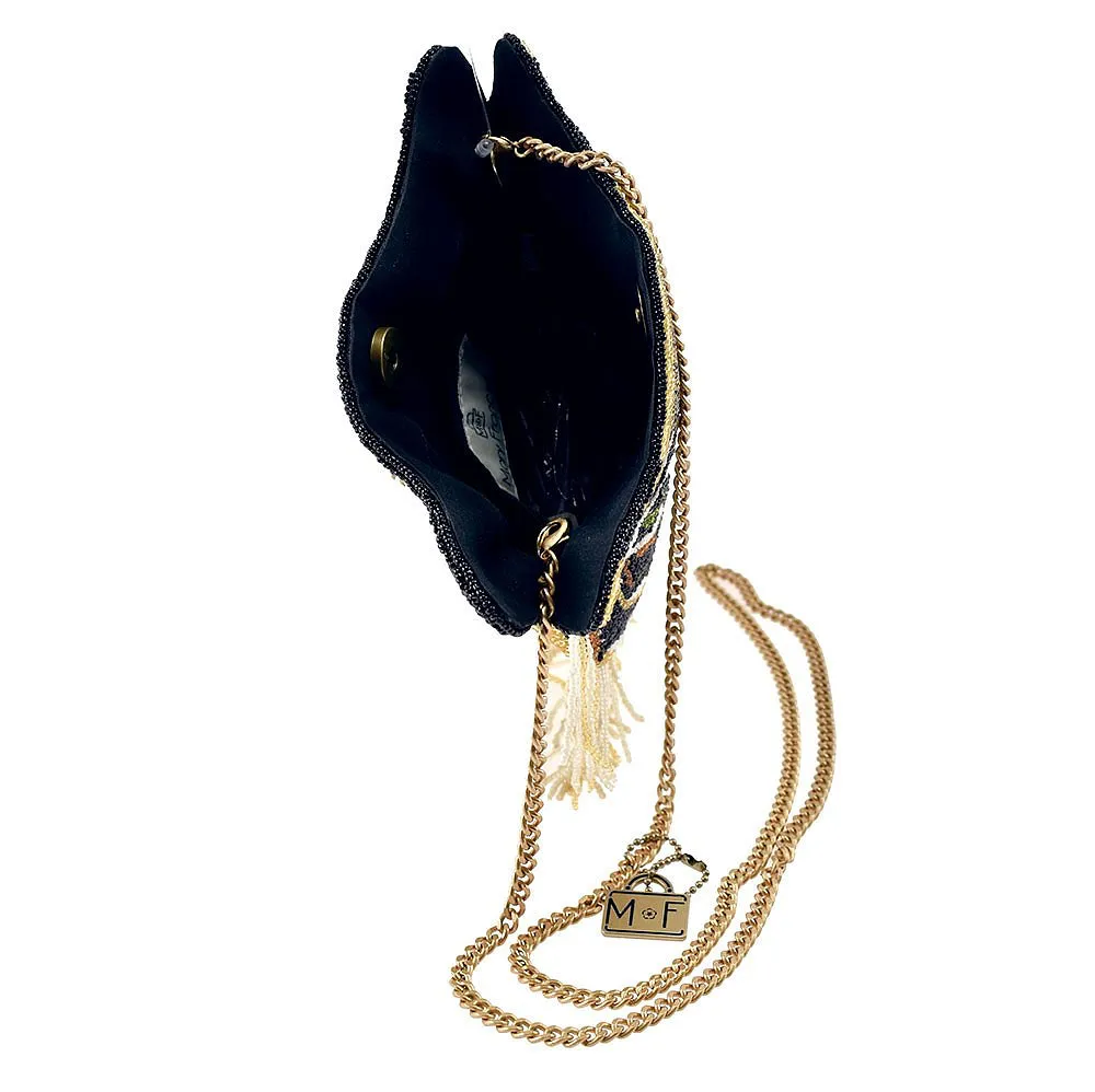Mary Frances Rajah Disney Live Action Aladdin Beaded Crossbody Handbag Tiger