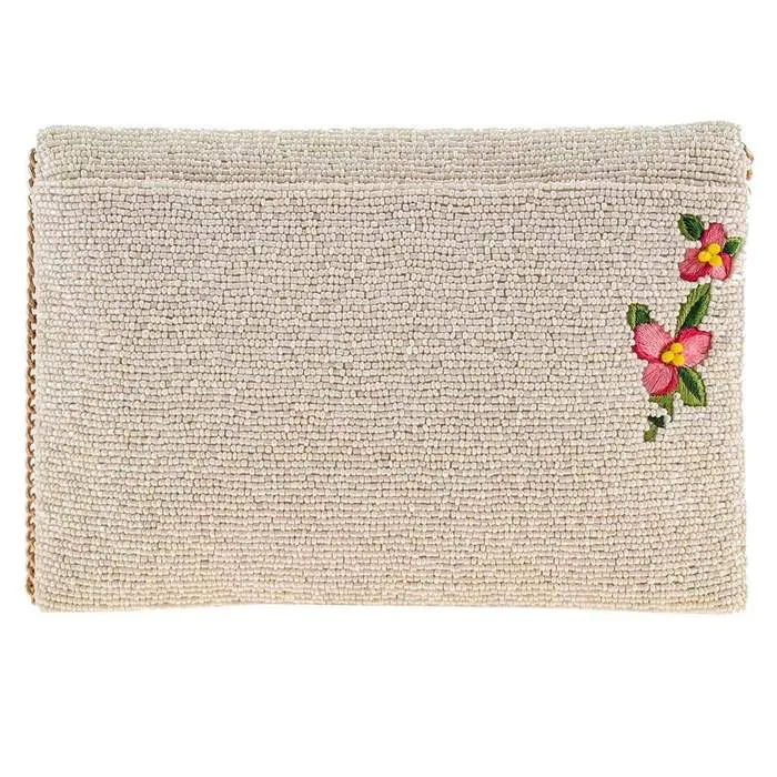 Mary Frances Summer Focus Beaded Sunglasses Crossbody Clutch Handbag