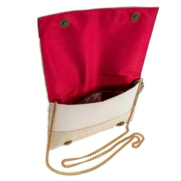 Mary Frances Summer Focus Beaded Sunglasses Crossbody Clutch Handbag
