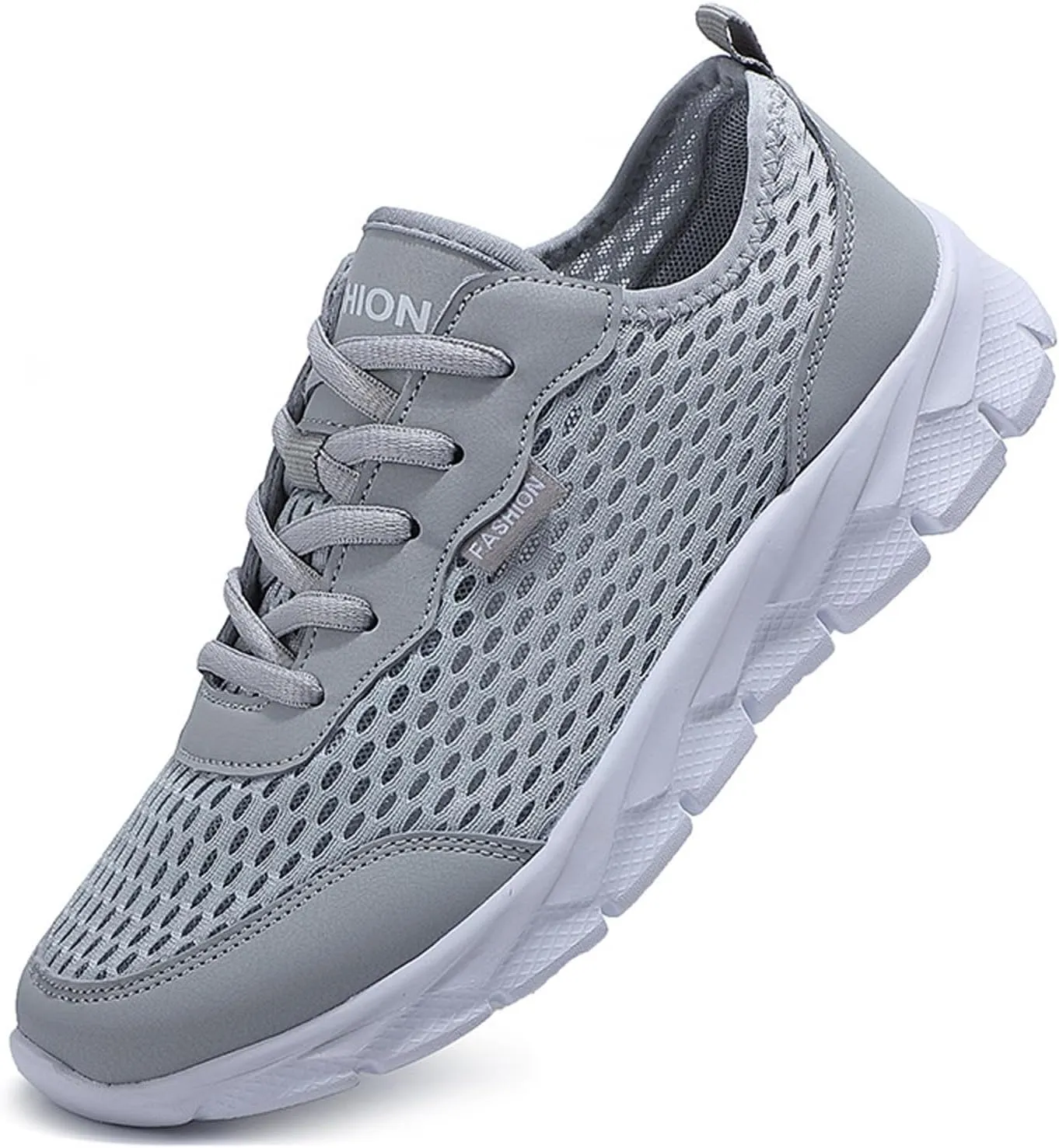 Men Lightweight Breathable Mesh Shoes Running Mesh Shoes Lace Up Casual Sneakers Mens Sneaker Slippers
