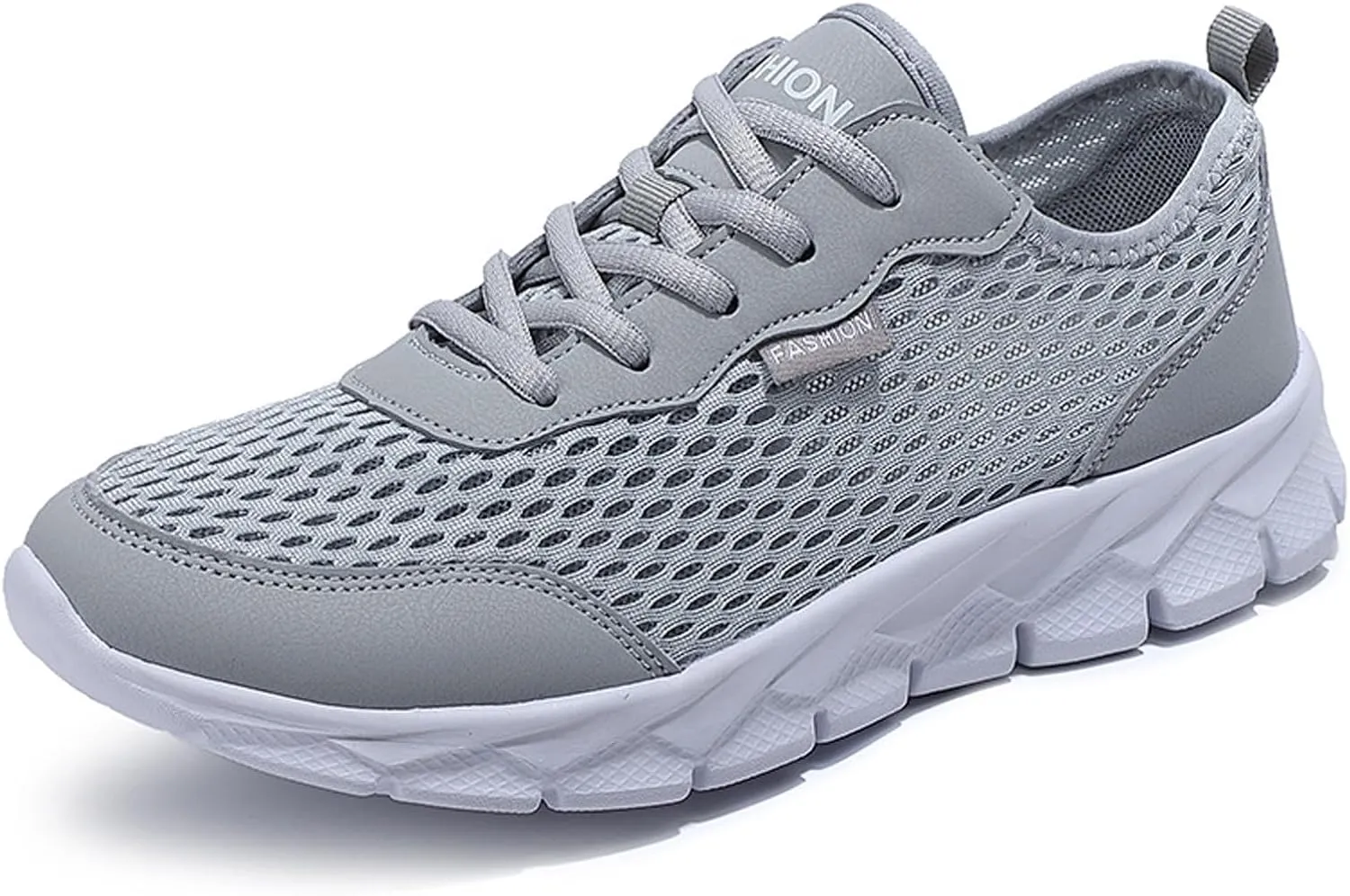 Men Lightweight Breathable Mesh Shoes Running Mesh Shoes Lace Up Casual Sneakers Mens Sneaker Slippers